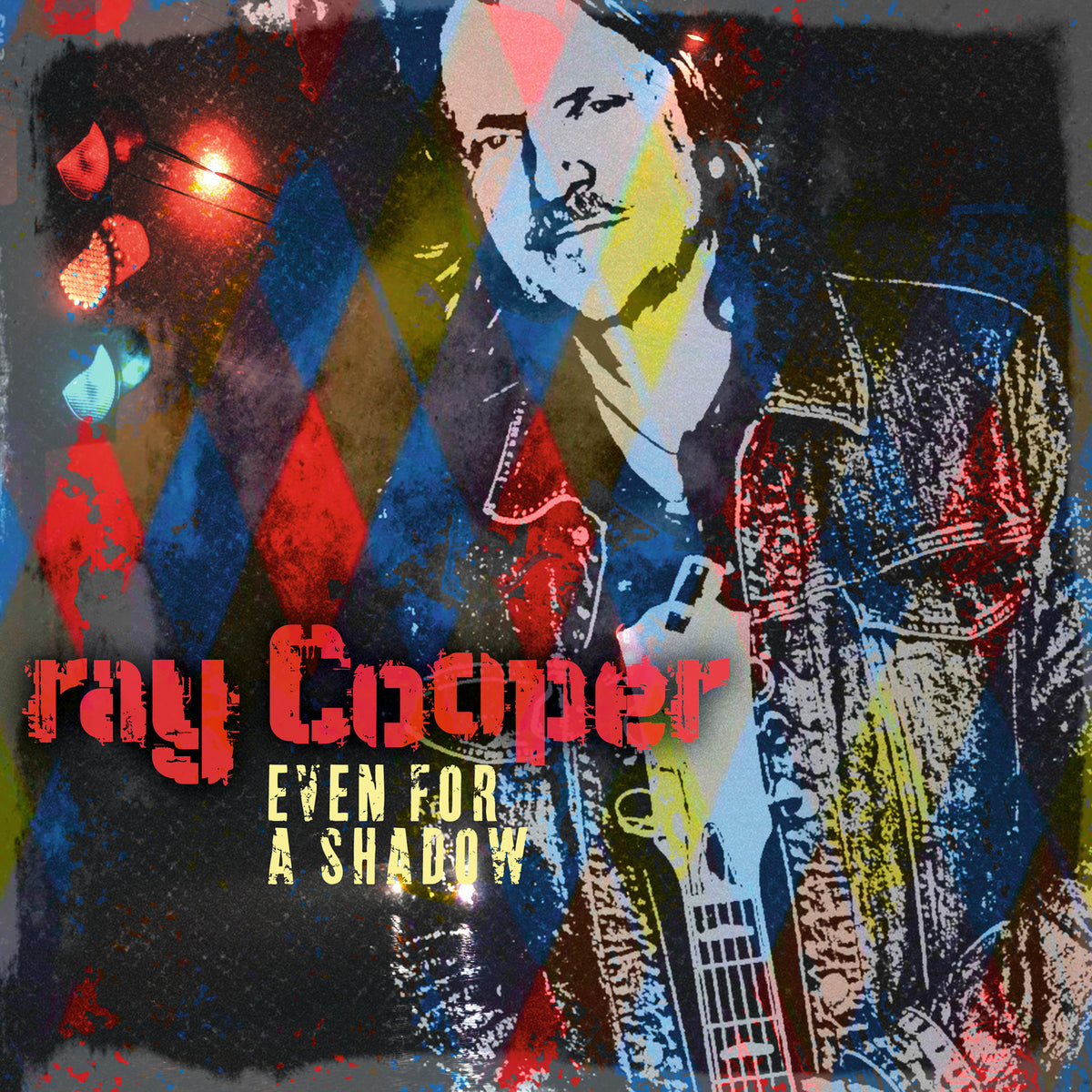 Album cover for Ray Cooper’s “Even For A Shadow” featuring a portrait.