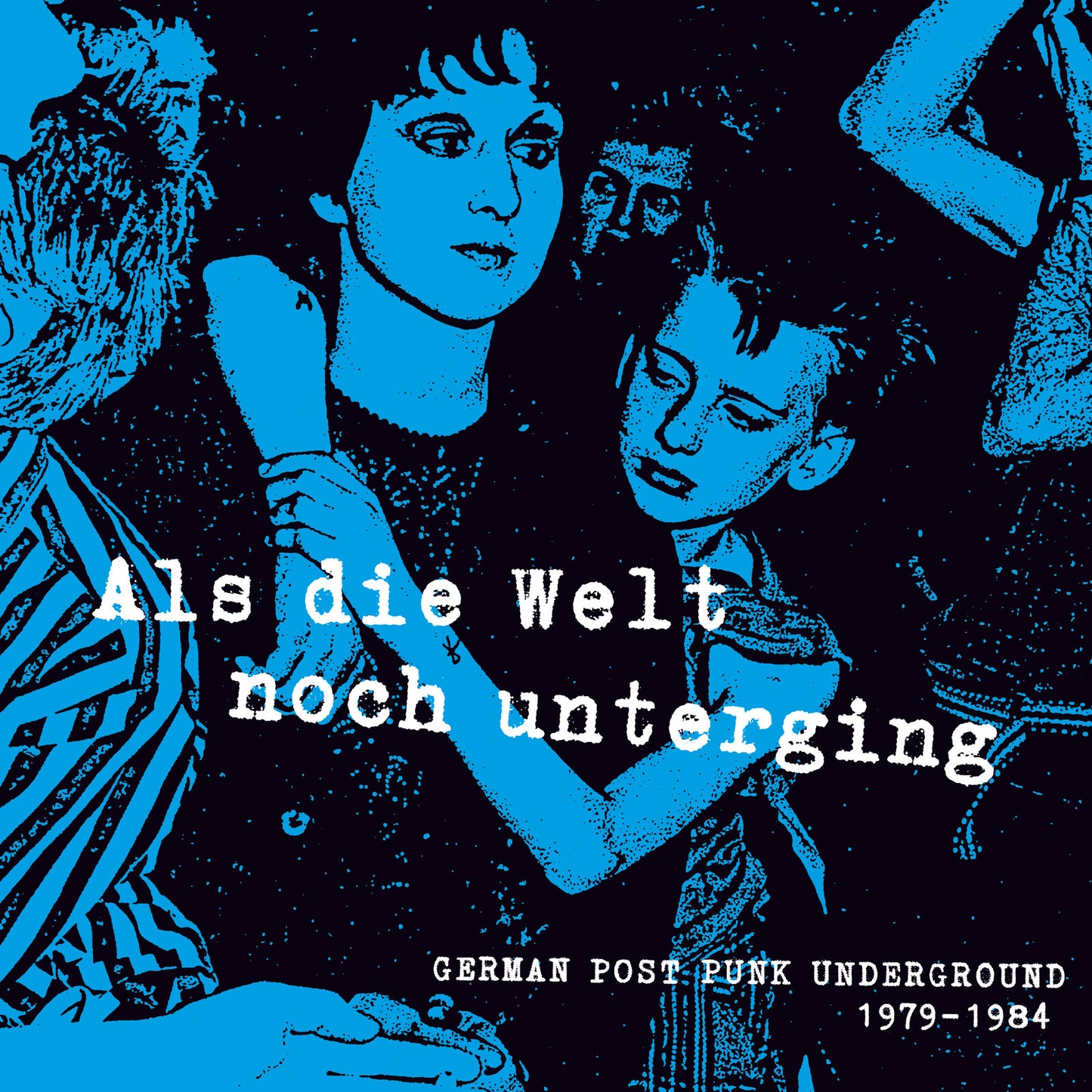 CD cover: blue and black image of a woman and child.