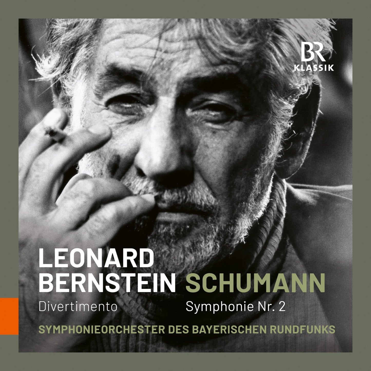 CD cover featuring a black and white portrait of Leonard Bernstein.