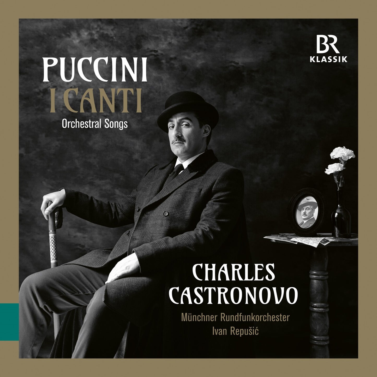 Charles Castronovo album cover for Puccini’s “I Canti” orchestral songs.
