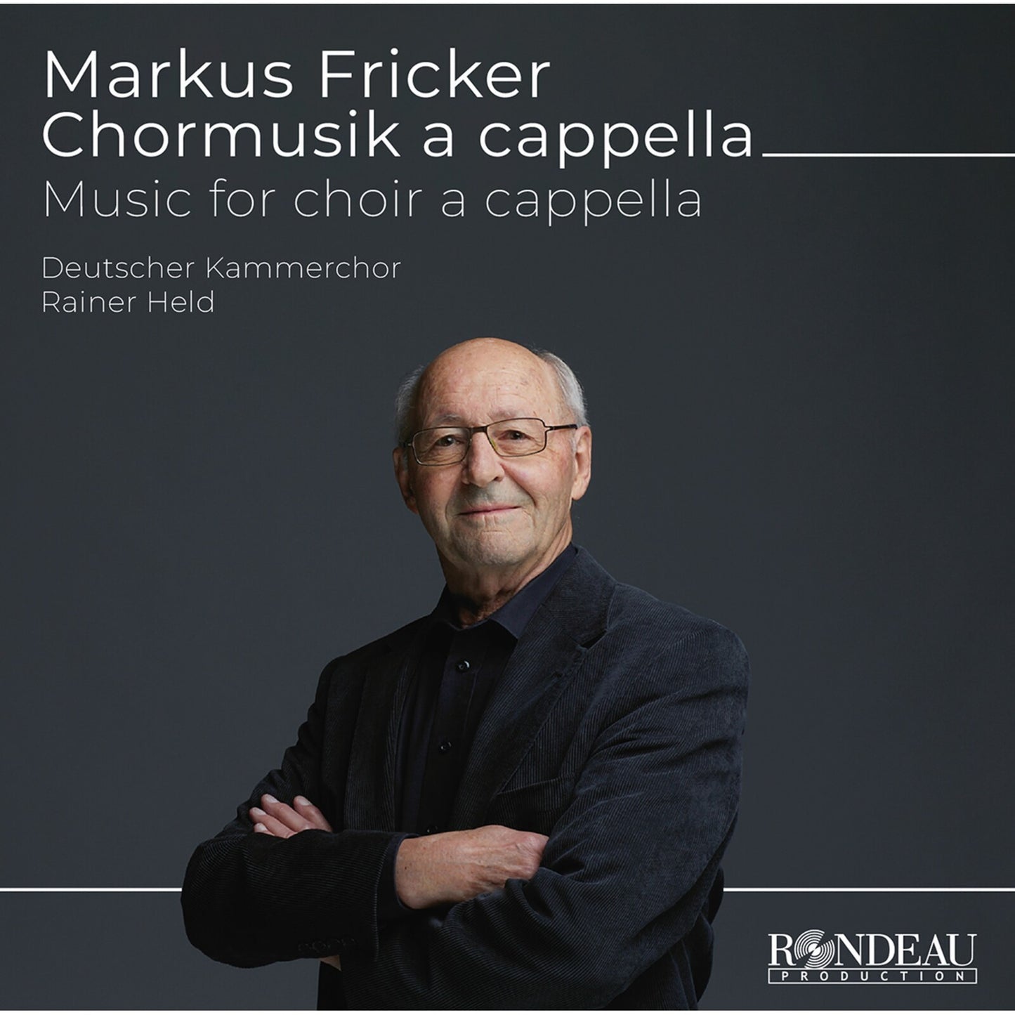 CD cover featuring a portrait of a man with glasses, text details.