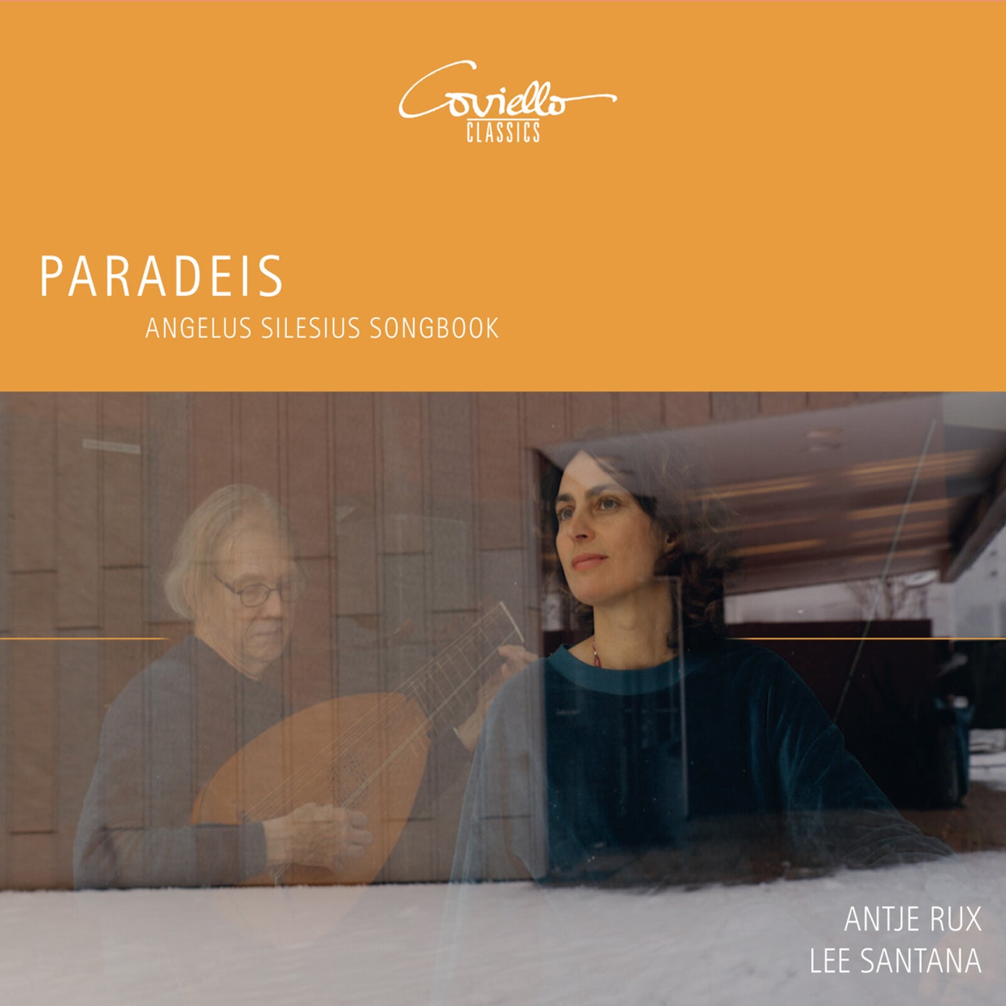 CD cover featuring Antje Rux and Lee Santana, with a blurred piano.