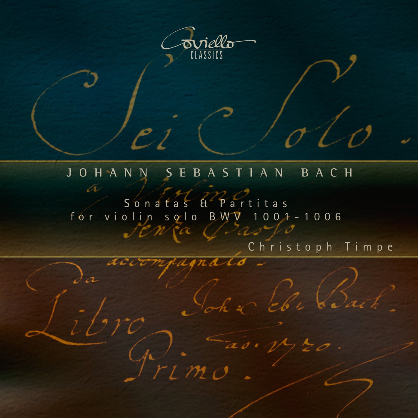CD cover for Bach’s Sonatas & Partitas performed by Christoph Timpe.