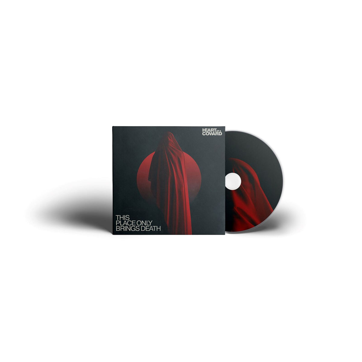 CD case with red and black abstract image of a draped figure.