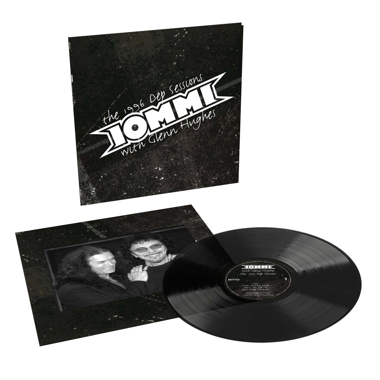 Vinyl record of Tony Iommi’s “The 1996 Dep Sessions” with album cover.