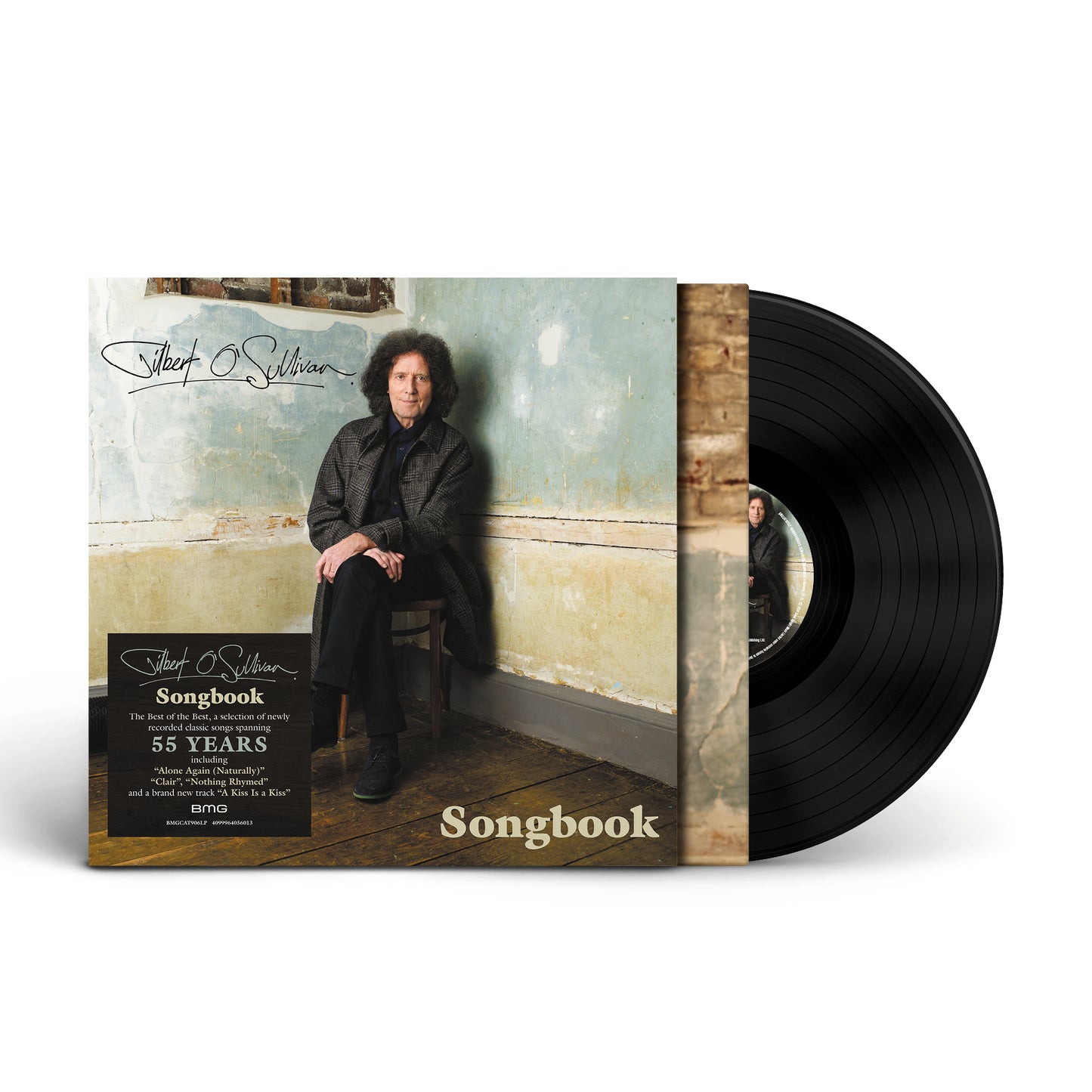 Gilbert O'Sullivan Songbook vinyl record with cover art showing the artist sitting indoors.