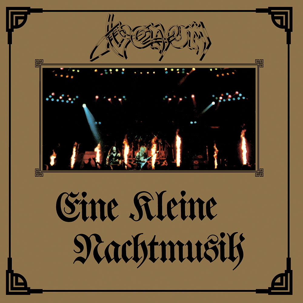 Venom album cover: "Eine Kleine NachtMusik" with a concert stage image.