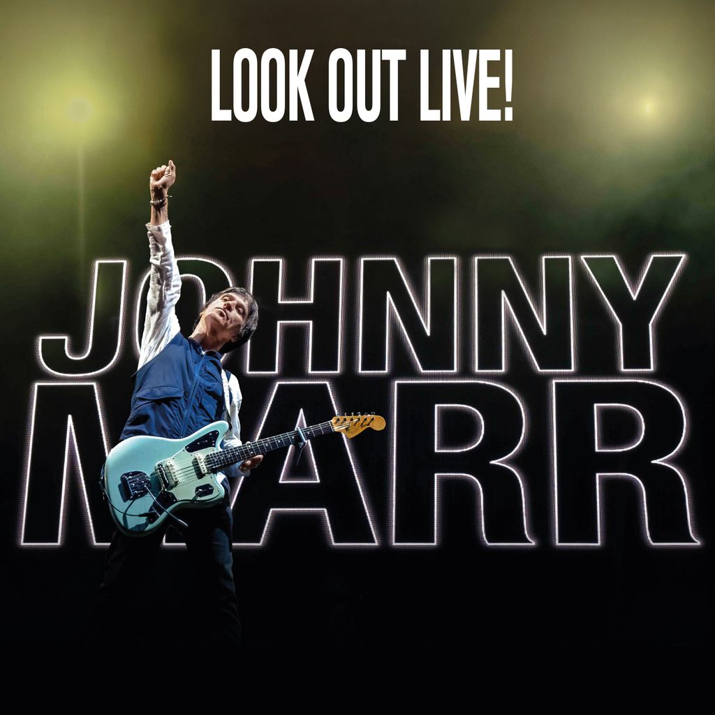 Johnny Marr album cover featuring the artist with a guitar.
