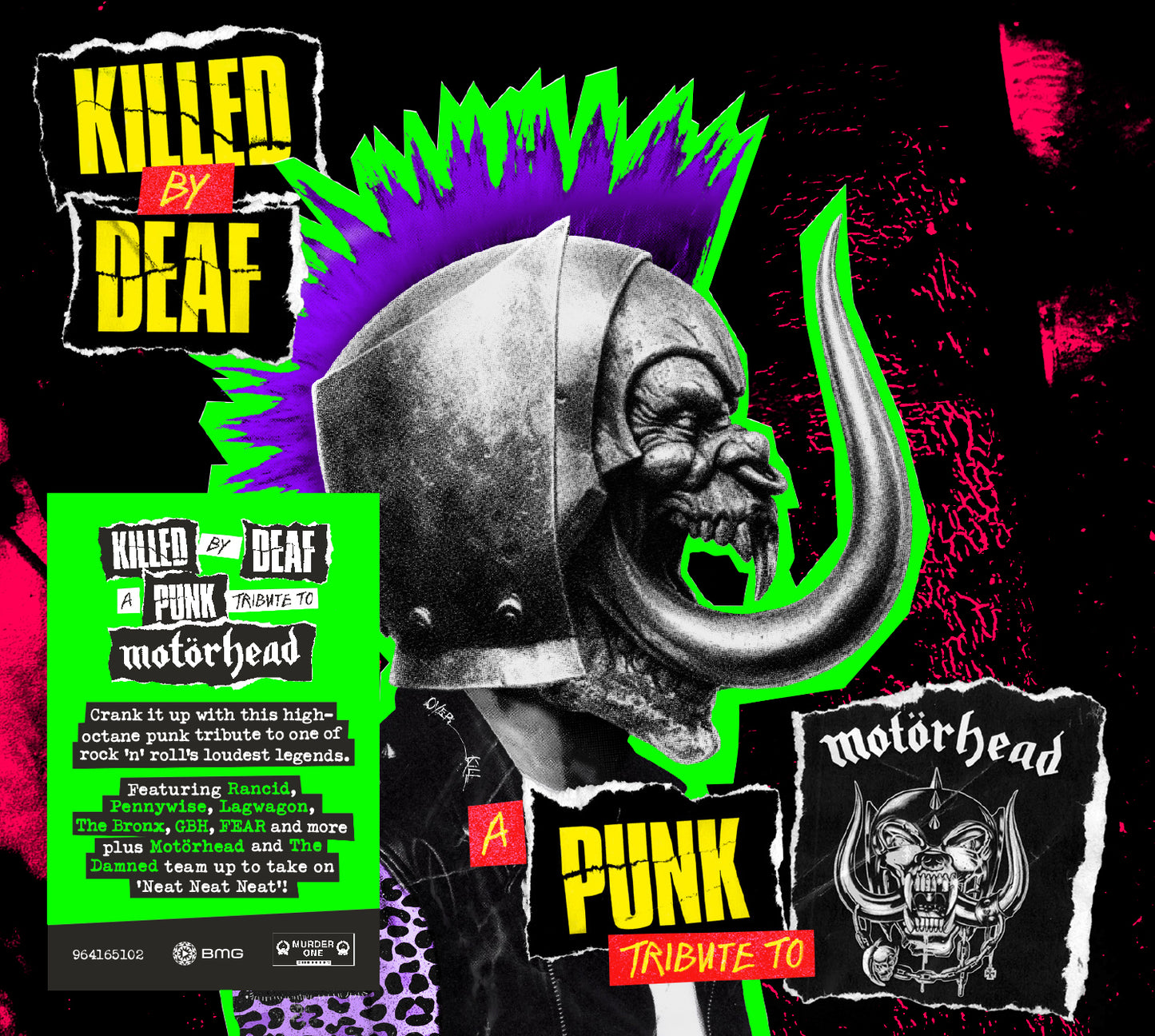 CD cover art featuring a punk-styled creature with a mohawk against a black background.