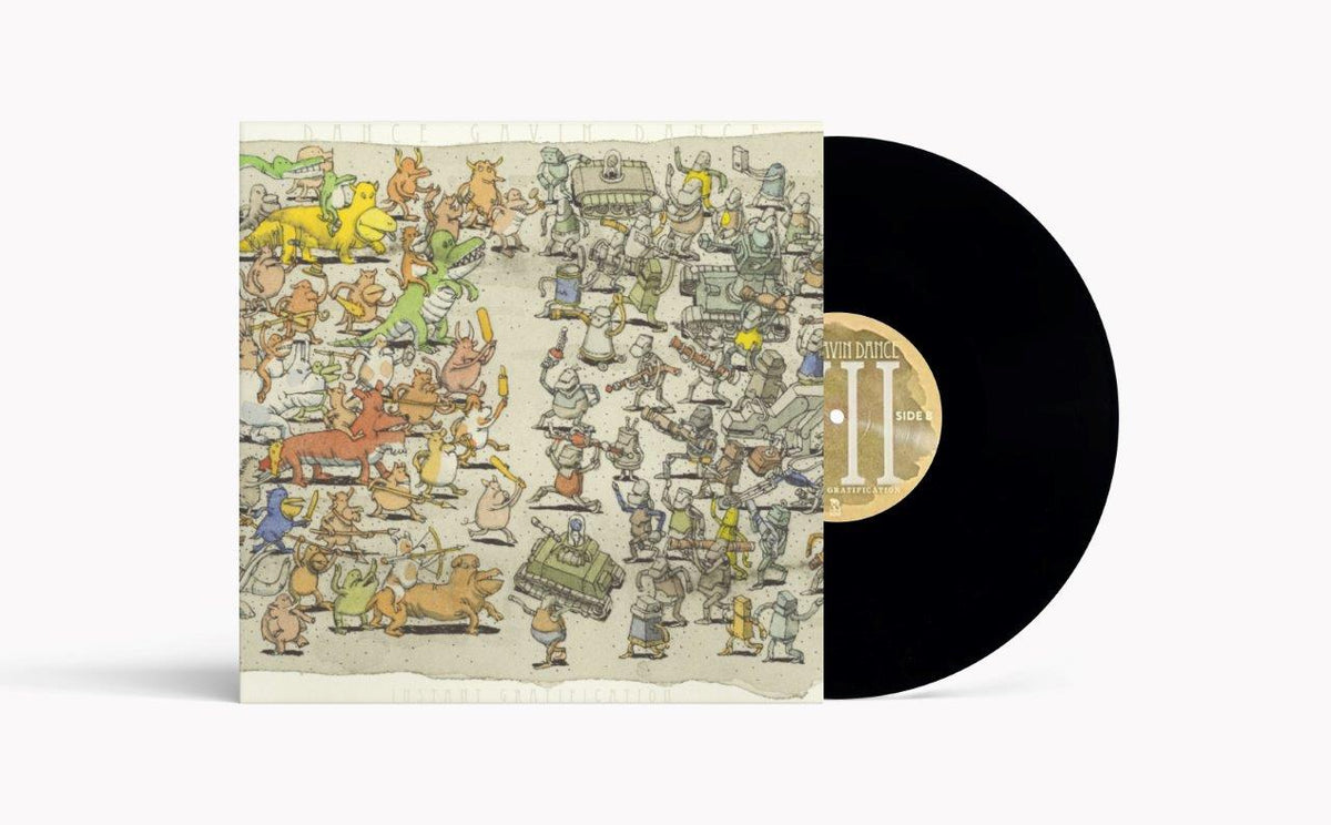 Dance Gavin Dance vinyl record with illustrated cover and black disc.