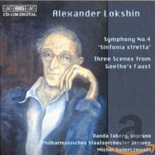 CD cover featuring portrait of composer Alexander Lokshin and text details.