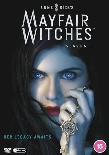Mayfair Witches" Season 1 DVD cover featuring a woman holding an ornate key.