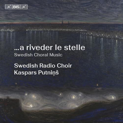 CD cover: dark seascape with text “…a riveder le stelle”, choir details.
