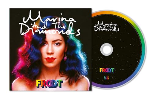 “Froot” CD by Marina and the Diamonds, featuring a portrait of the artist.
