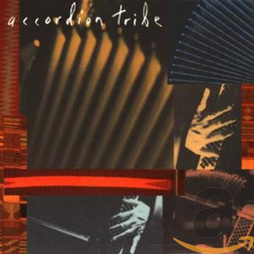 Accordion Tribe CD cover with close-ups of an accordion and hands.
