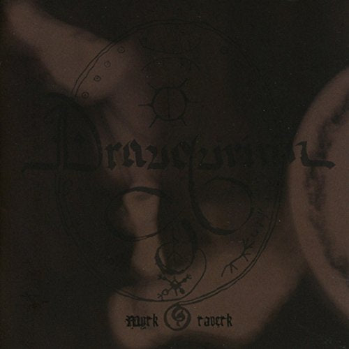 Dark album cover with stylized text and occult symbols on a torso.