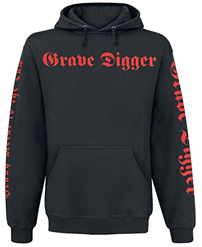 Grave Digger Heavy Metal Breakdown Men Hooded Sweater Black M, 80% Cotton, 20% Polyester, Regular