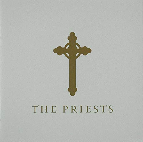 CD cover with a gold Celtic cross and the text "THE PRIESTS".