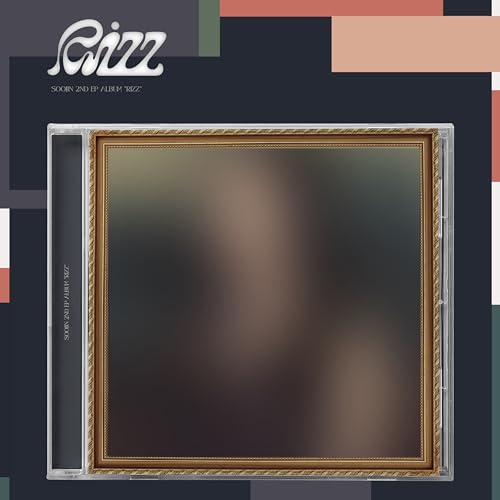 Soojin “Rizz” CD case with blurred portrait in ornate frame.