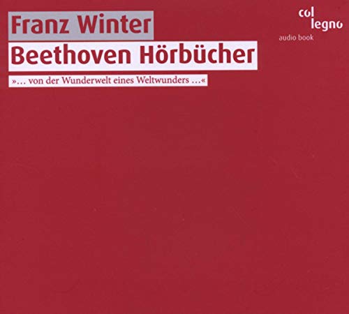 Red CD case with white text: "Beethoven Hörbücher" and "Franz Winter".