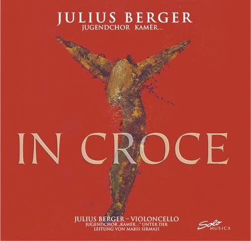 CD cover: red background with a textured image of a crucifixion.