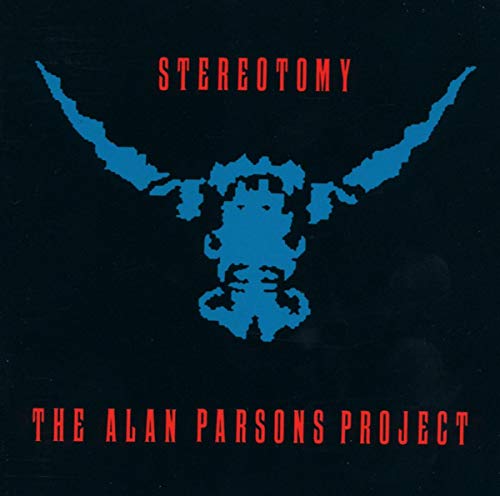 AlbumSymmetry album cover with a blue abstract figure and red text on black background.