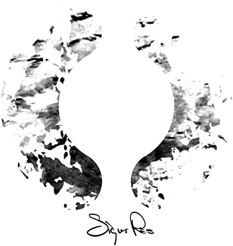 Sigur Rós album cover: abstract black and white circular design.
