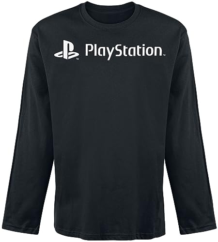 Playstation - Logo Long (Unisex Black Sweatshirt) Ex Large