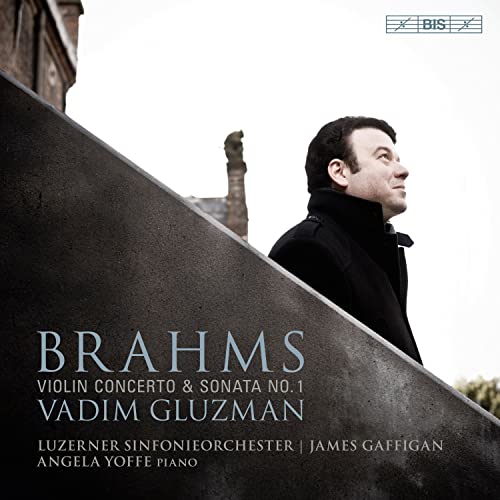 CD cover featuring violinist Vadim Gluzman in a dark coat.