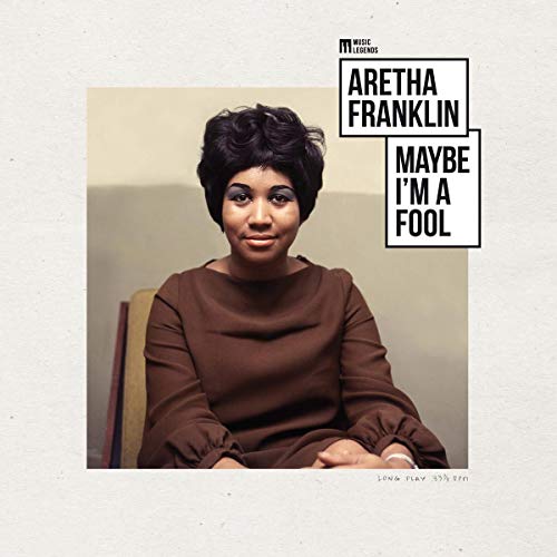 Aretha Franklin album cover, "Maybe I'm A Fool", portrait in brown dress.