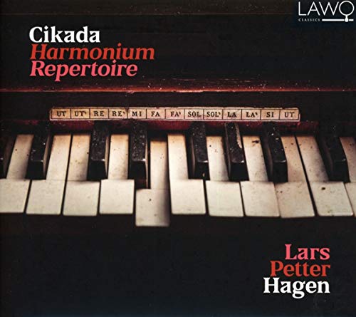 CD cover featuring a close-up of a harmonium keyboard and text details.