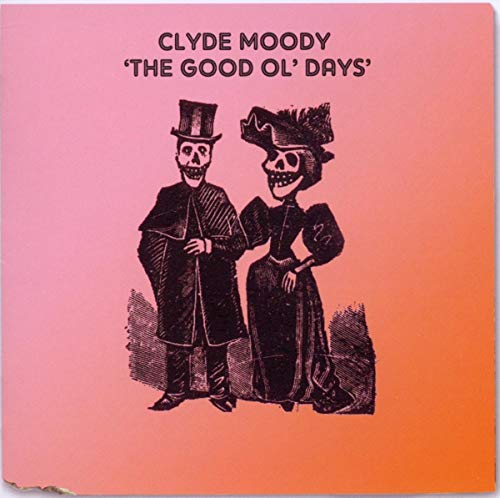 CD cover: skeletons in vintage clothing on a pink background.