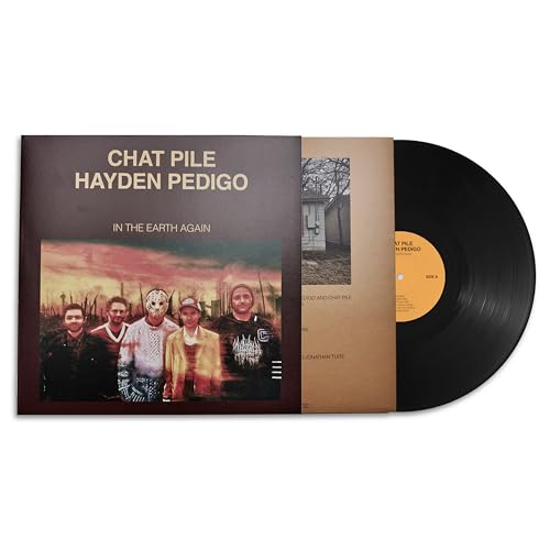 Vinyl record and album cover for Chat Pile’s “In The Earth Again.”