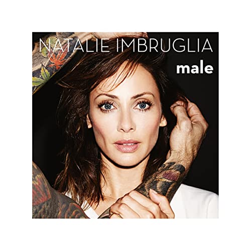 Natalie Imbruglia’s “male” album cover featuring a portrait with tattooed arms.