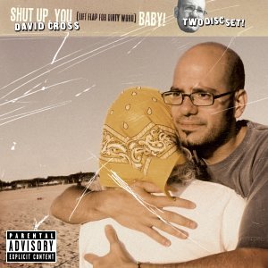 CD cover featuring David Cross with a bandana and beach background.