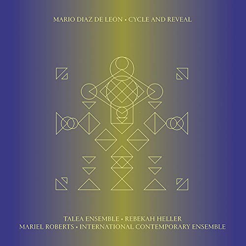 CD cover for "Cycle And Reveal" by Mario Diaz De Leon, geometric design.