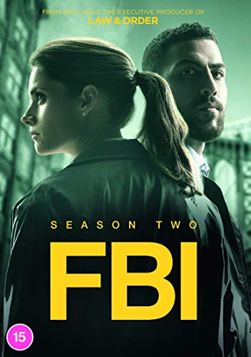FBI Season 2 DVD cover featuring two agents in profile, bold yellow text.