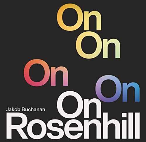 CD cover for Jakob Buchanan’s “On Rosenhill” with colorful text.