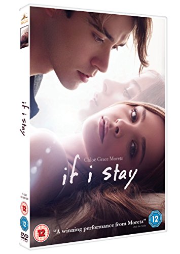 If I Stay" DVD cover featuring two young people in close-up.