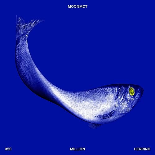 Blue album cover featuring a silvery herring illustration and text.