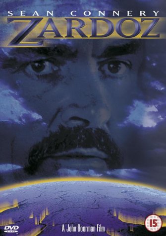 Zardoz DVD cover featuring Sean Connery’s face and a cracked earth.