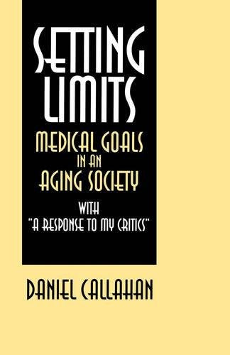 Book cover: "Setting Limits" by Daniel Callahan, black and yellow design.