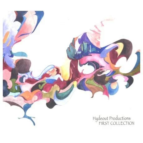 CD cover with abstract watercolor-style painting in pink, blue, and red.