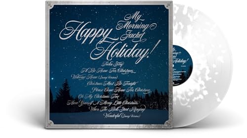 My Morning Jacket “Happpy Holiday!” vinyl record with snowy splatter effect.