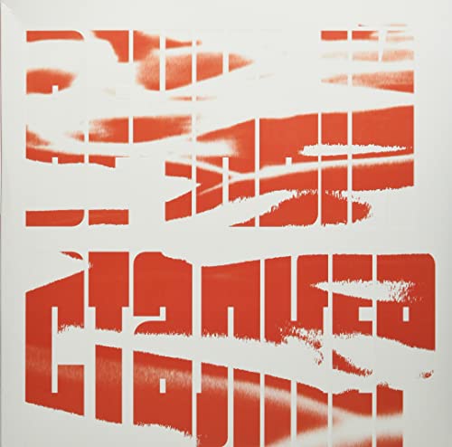 Red and white abstract album cover with distorted text, "ETERNAL STALKER".