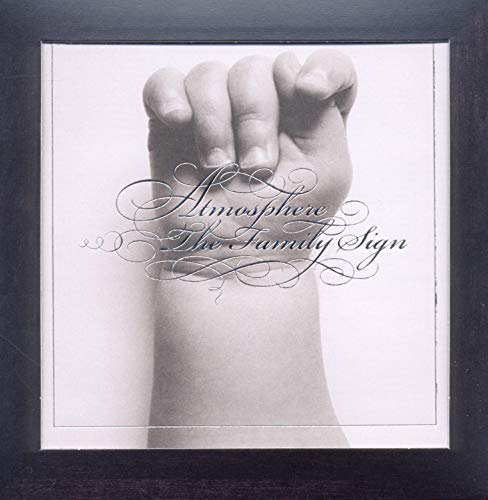CD cover: grayscale image of a hand holding another small hand.