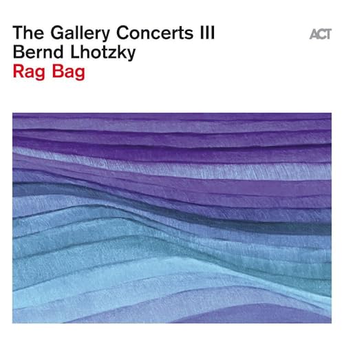 CD cover for Bernd Lhotzky’s “Rag Bag” featuring abstract purple and blue waves.