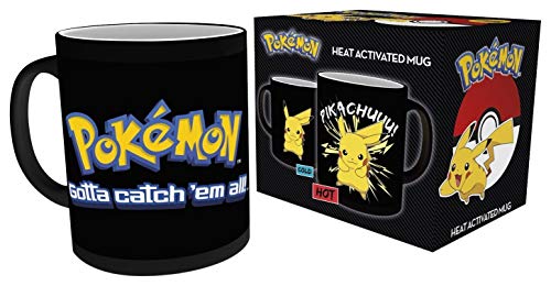 Gb Eye Ltd Mgh0008 , Pokemon, Pikachu, Heat Changing Mug, Wood, Multi-colour, 15 X 10 X 9 Cm