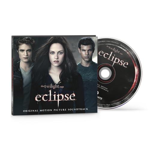 “Eclipse” soundtrack CD case with actors and the silver disc beside it.