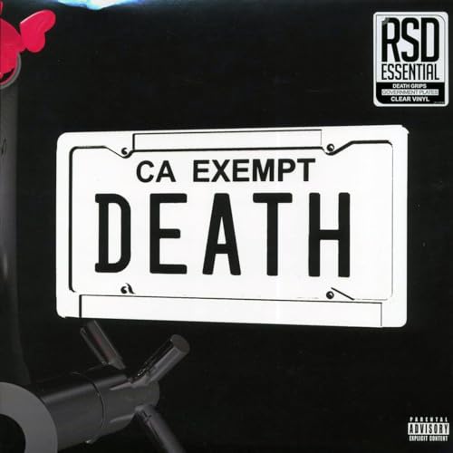 Death Grips album cover featuring a California license plate design.